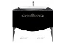 Мебель для ванной La Beaute Charante 100 черная со столешницей marchina nero, хром