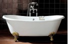 Чугунная ванна Devon&Devon Admiral ножки золото